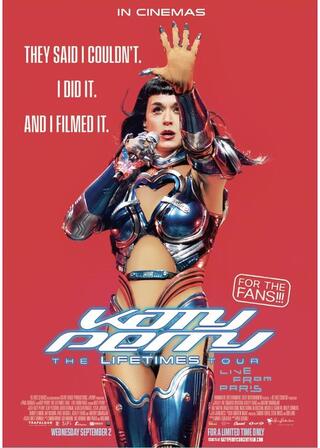 Katy Perry：THE LIFETIMES TOUR - LIVE FROM PARISのポスター