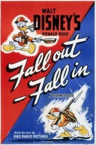 ドナルドの軍隊行進のポスター