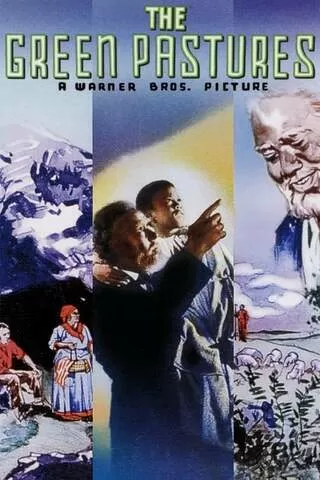 緑の牧場のポスター