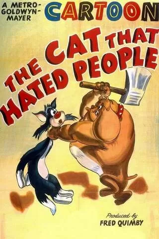 月へ行った猫のポスター