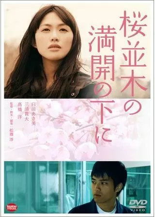 桜並木の満開の下にのポスター