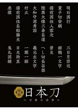 映画 日本刀〜刀剣の世界〜のポスター