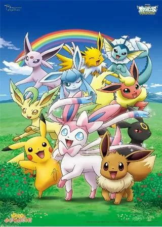 ピカチュウとイーブイ☆フレンズのポスター