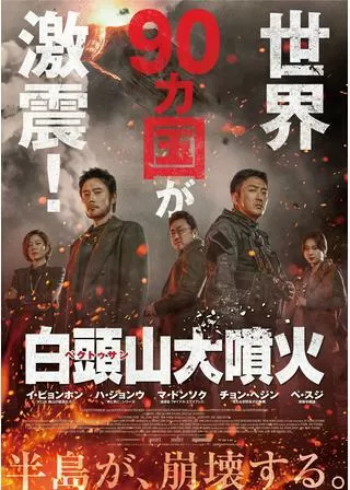 白頭山大噴火のポスター