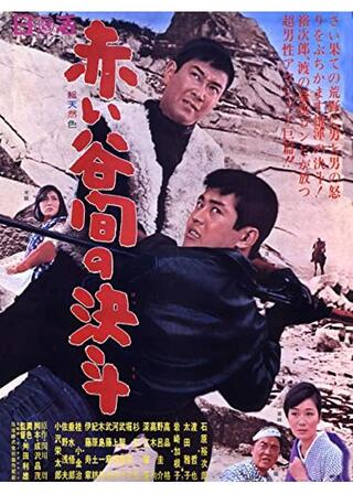 赤い谷間の決斗のポスター