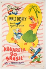 ブラジルの水彩画のポスター