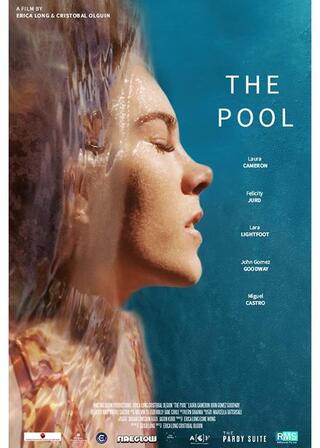 プールサイドでのポスター