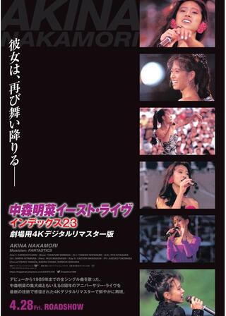 中森明菜イースト・ライヴ インデックス 23 劇場用 4K デジタルリマスター版のポスター