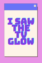 I Saw the TV Glow（原題）のポスター