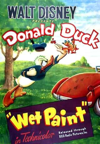 ドナルドのペンキ塗りのポスター