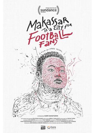 マッカサルはサッカーファンの街のポスター